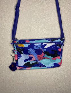Kipling AC7862 Mikaela Crossbody Shoulder Bag Polyester Electric Blossom $49