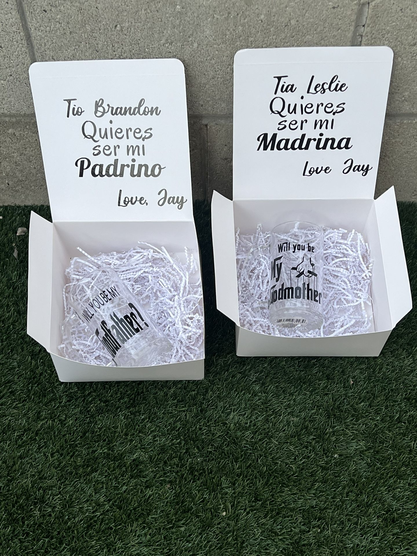 Madrina And Padrino Proposal Box 