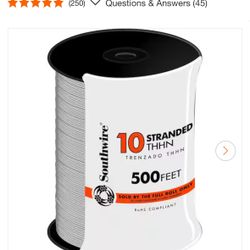500 ft. 10 White Stranded CU THHN Wire