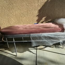 Soft Mauve Pink Sofa Bench