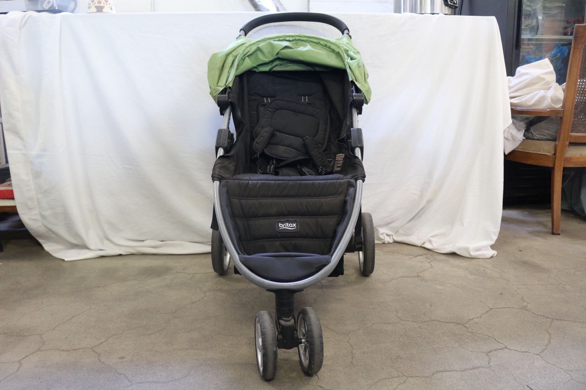 Britax B Agile Lightweight Stroller Green Canopy 3 Wheel Compact Baby Travel Stroller