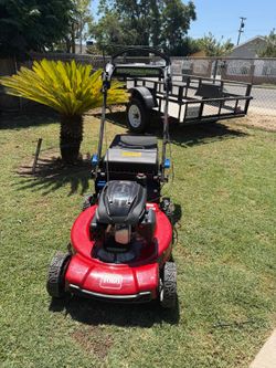 22-inch Toro lawn mower with rear-wheel drive
