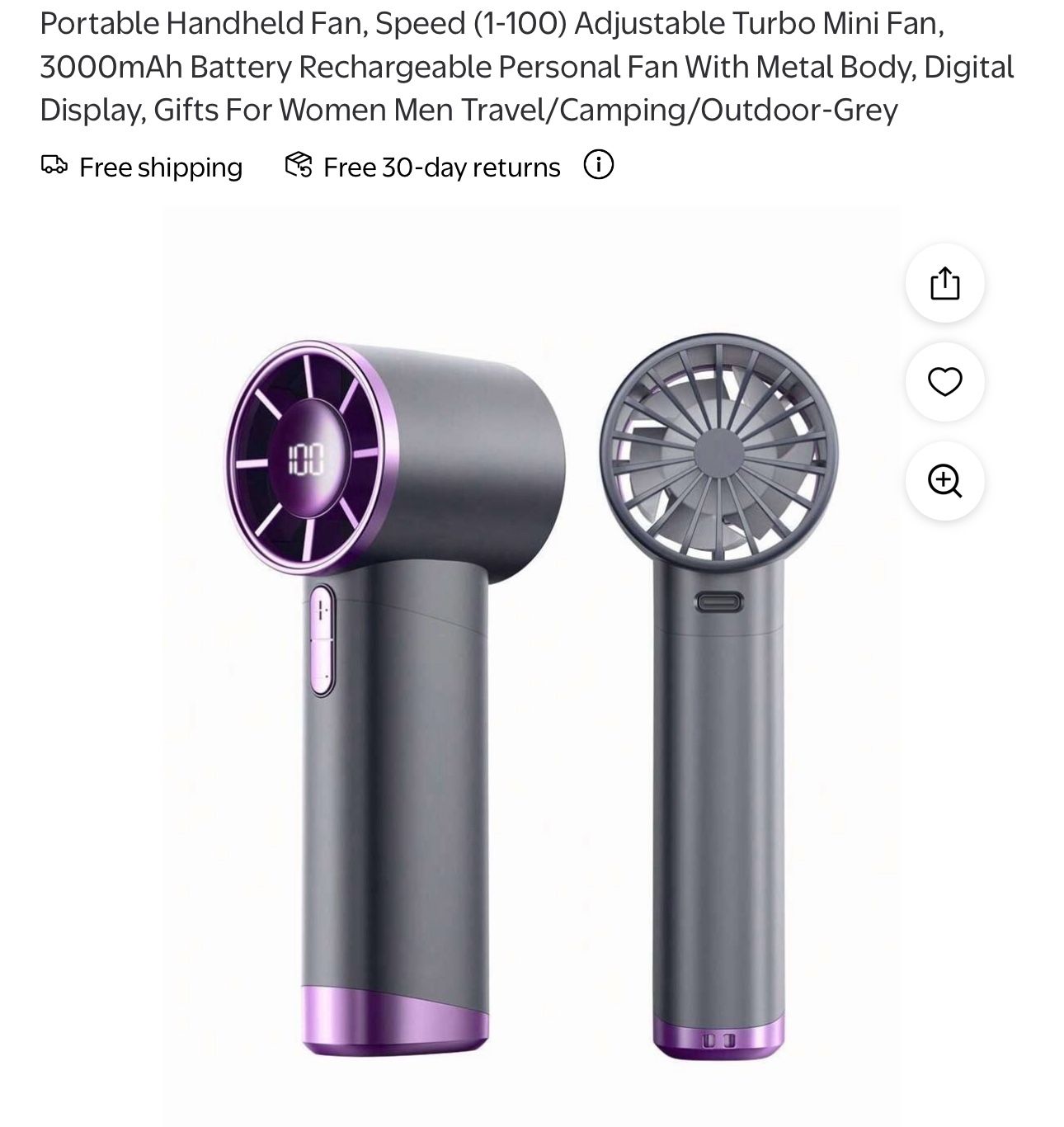 Portable Handheld Fan