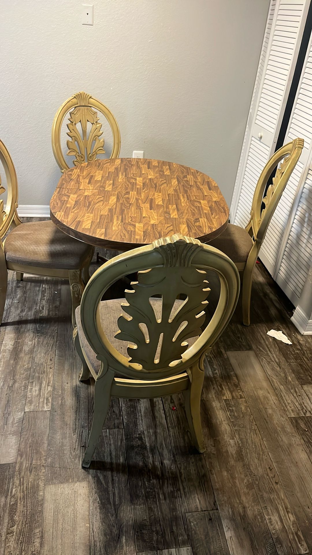 Solid wood dining table