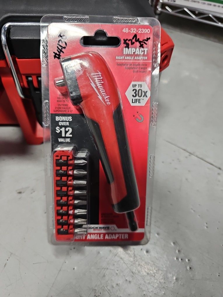 Milwaukee SHOCKWAVE Impact Duty Right Angle Drill Adapter for Sale in