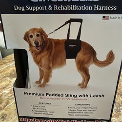 New GingerLead Dog Support & Harness 