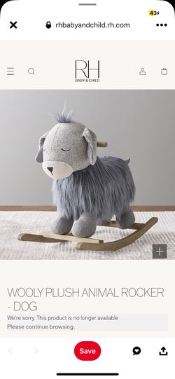 RH Baby Child Wooly Plush Animal Rocker Dog for Sale in Dallas