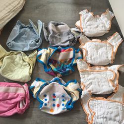 Organic Newborn Cloth Diaper Lot