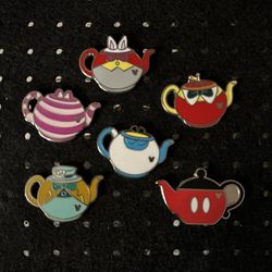 Disney Teapot Pin Set