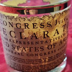  Bicentennial Declaration of Independence Glass