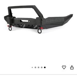 New In Box Off Road Front Bumper fit for Ford Ranger 1, Built-in Winch Plate D-rings Carbon Steel Powder Coated Black Full Width Front Bumper