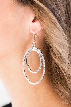 Wrapped In Wealth - White Earrings