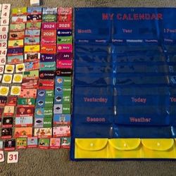Calendar and Weather Pocket Chart for Kids
