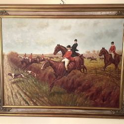 Fox Hunt Painting - Large