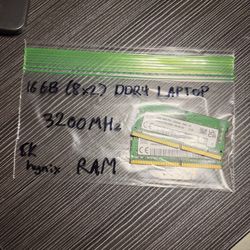 16 GB LAPTOP RAM (8x2) - 3200MHz