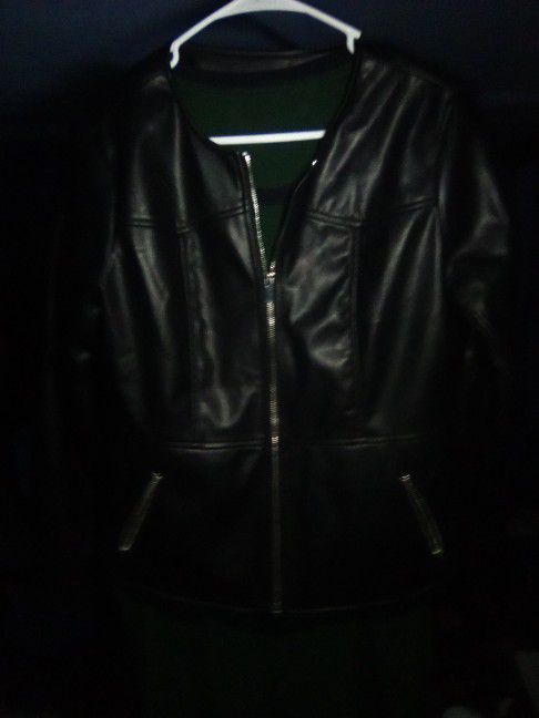 Tahari Leather Jacket