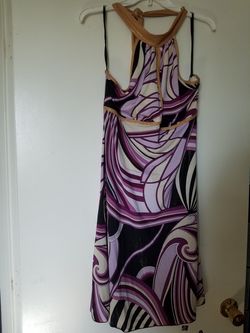 Purple sleeveless dress