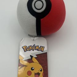 Pokemon Pokeball Plush 4” TOY FACTORY Poke Ball NEW w/Tags