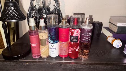 Mixture of brand new and used Bath & Bodyworks spray