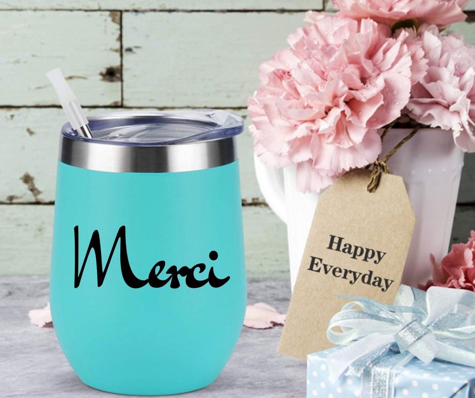 12oz Wine Coffee Drink Tumbler Personalized