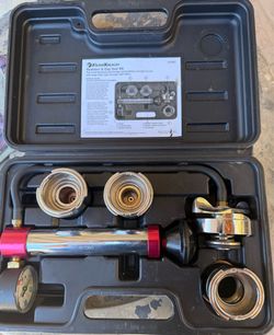 Radiator and radiator cap test kit