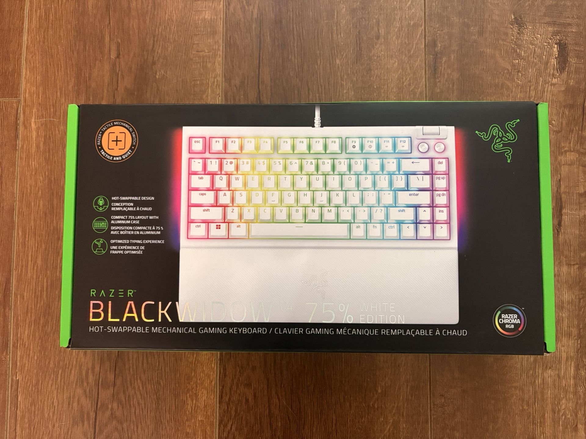 Razer BlackWidow 75% White Edition Keyboard
