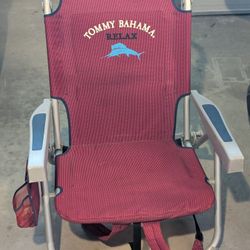 Tommy Bahama Folding Backpack Beach Chair – "Time to Chill" Edition
