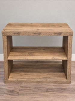 Rustic wood shelf/console table
