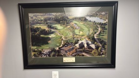 39x28 Valhalla Golf Course framed picture