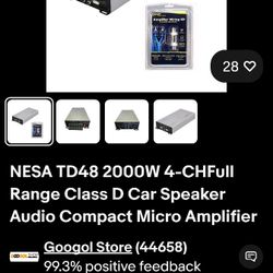 NESA TD-48 2000 Watt 4 channels AMP