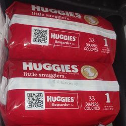 3 Pks Sz 1 Huggies 