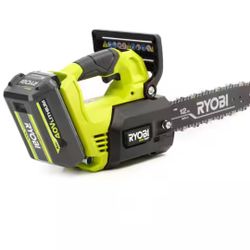 RYOBI 40V HP Brushless 12 in. Top Handle Battery Chainsaw with 4.0 Battery and Charger