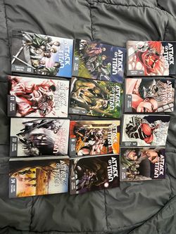 Attack On Titan Volumes 1-3, 5-11, 33 and 34