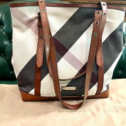 Burberry Tote With Dust Bag- In Perfect Condition 