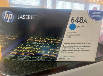 HP 648A (CE261A) Cyan LaserJet Toner Cartridge
