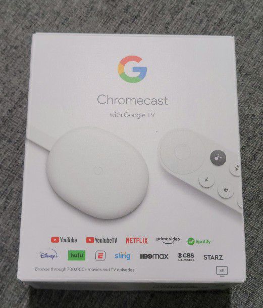 Chromecast With Google TV 4k - Snow