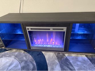 Lumina Fireplace TV Stand for TVs up to 70"