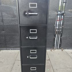 Black File Cabinet