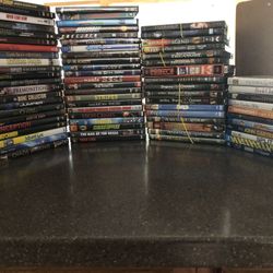Lot Of 72 Assorted genre, DVDs & Blu-ray Movies 
