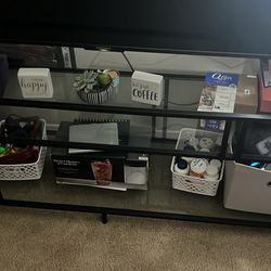 Glass And Metal 60 Inch Tv Stand