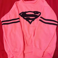 Super Man Pink Sweater