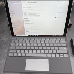 Microsoft Surface Pro 7 1866, 4GB RAM/128GB SSD, i3-1005G1 @ 1.20GHz, w/Keyboard