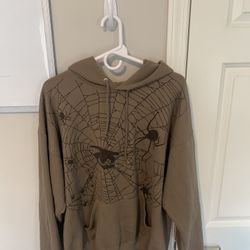 Brown And Black Spiderweb Fashion Nova Hoodie 