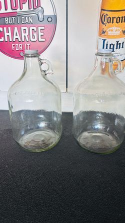 2. One Gallon glass jugs with caps