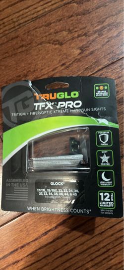 TruGlo TFX Pro Tritium Fiber Optic Glock Sights