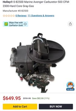 Holley Carburetor 500 CFM ALUM 2BBL MARINE: AVENGER
