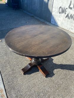 Solid wood table