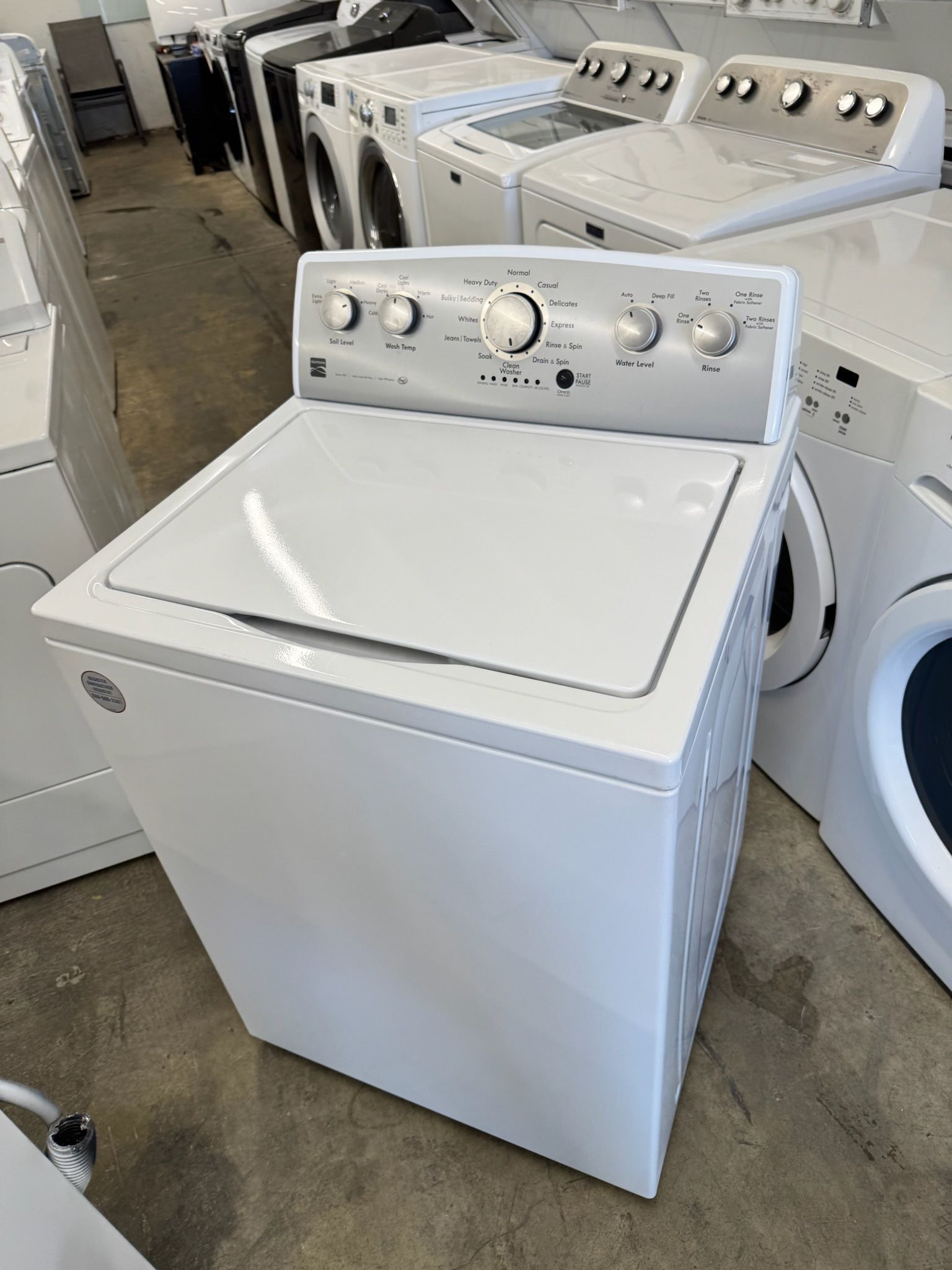 Used Kenmore Washer White Agitator Big Capacity 