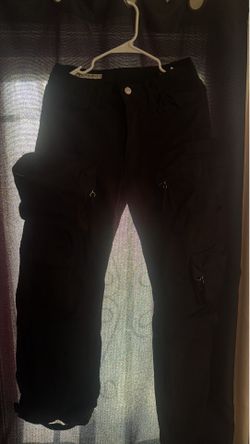Mens black denim  Zara cargo pants