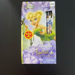 Tinker bell Valentines Day - 16 Pencils Box 